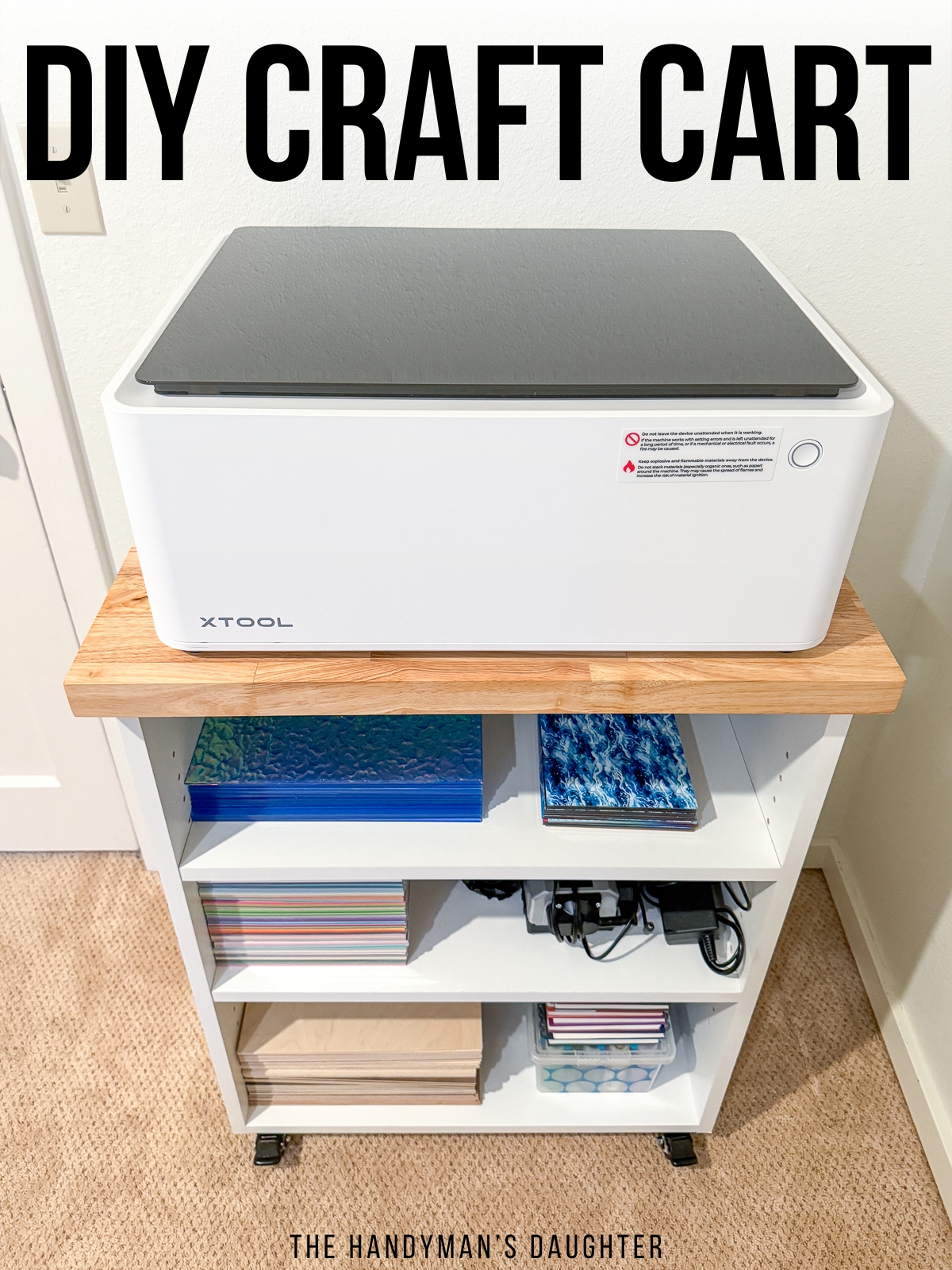 DIY craft cart