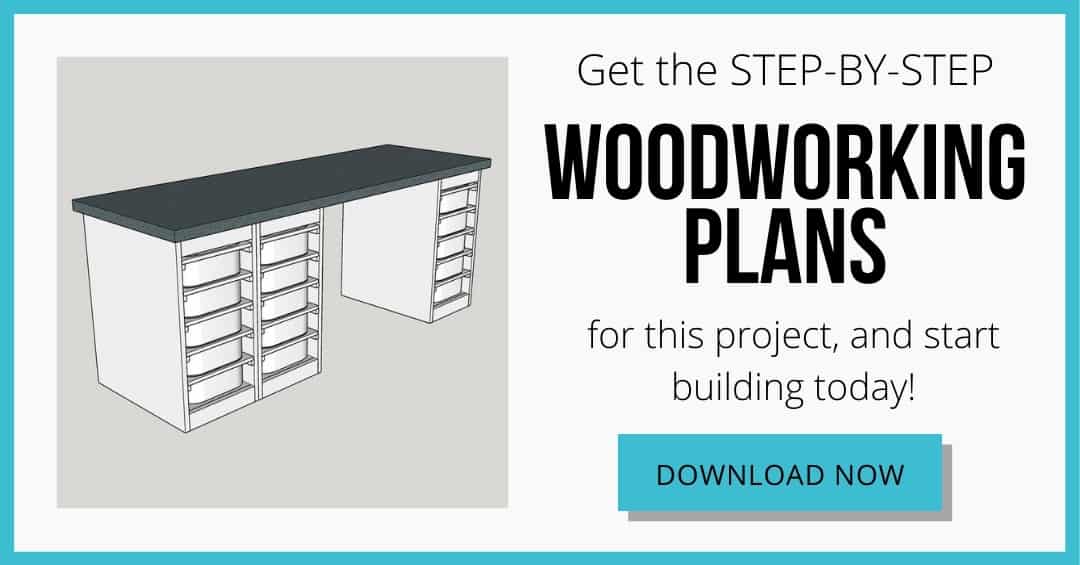 download box for DIY Lego desk woodworking plans