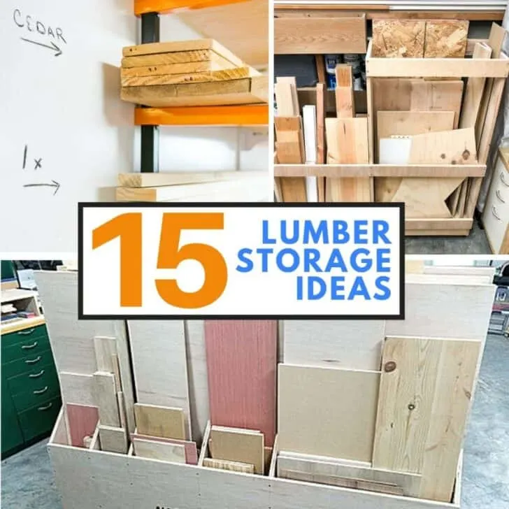 lumber and scrap wood storage ideas